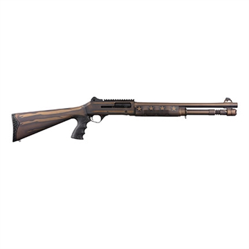 Picture of PANZER ARMS M4 TACT SA 3" 12GA 18.5" BLACK/BRONZE US FLAG PAM4TSBBUSFC