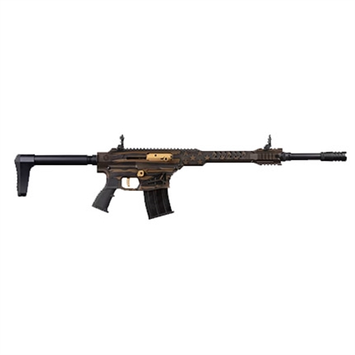 Picture of PANZER ARMS MAG12 12GA BLK/BRONZE FLAG PAMAG12TSBBUSFC
