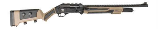 Picture of Panzer Arms PAFS1PROFSFDE FS1 Pro 12 Gauge Semi-Auto 3" 4+1 20" Black Shrouded Barrel, Black & Flat Dark Earth Cerakote Receiver w/Picatinny Rail, M-LOK Handguards, Flat Dark Earth Adj Cheekrest Synth