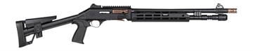 Picture of Panzer Arms PAM4CSBBTMFSS M4 Speed Pro 12 Gauge Semi-Auto 3" 5+1 18.50" Black Ported Barrel, Black Aluminum Receiver w/Picatinny Rail, M-LOK Handguard, Skeleton Stock, Black Polymer Grip