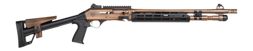 Picture of Panzer Arms PAM4CSBRBTMFSS M4 Speed Pro 12 Gauge Semi-Auto 3" 5+1 18.50" Distressed Copper Ported Barrel, Distressed Copper w/Bronze Titanium Accents Aluminum Receiver w/Picatinny Rail Receiver, Skele