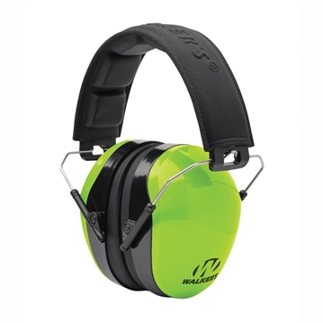 Picture of Walkers Game Ear PASSIVE EAR MUFF W/ EMBOSSED HEADBAND HI VIS GREEN GWP-DCPM-HVG