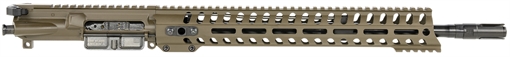 Picture of Patriot Ordnance Factory Minuteman Complete Upper 5.56x45mm NATO 16.50" Black Nitride Barrel Aluminum Patriot Brown Receiver 14.50" M-LOK Handguard Lo Pro DI Gas Block (Mid Length) 01815