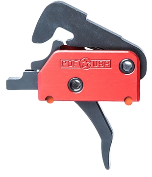 Picture of Patriot Ordnance Factory EFP Two-Stage Straight Trigger with 4 lbs Draw Weight & Black Hardcoat Anodized Finish for AR-Platform 00516