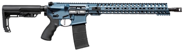 Picture of Patriot Ordnance Factory Wonder, Semi-Auto, 223 Rem/556NATO, 16.5" Barrel, Blue Titanium Cerakote Finish, MFT Stock, 30Rd, 14" MLOK Renegade Rail, Single Port Micro-B Muzzle Brake, POF-USA 3.5lb Flat Trigger, Anti-Tilt Buffer Tube, 1 Mag 01580