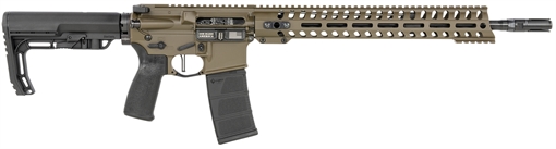 Picture of Patriot Ordnance Factory Minuteman Direct Impingement 5.56x45mm NATO 16.50" 30+1 Patriot Brown Rec/14.5" M-Lok Handguard Black Nitride Barrel Black Polymer Grip 6 Position MFT Stock 01752