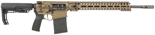 Picture of Patriot Ordnance Factory Revolution Gen4 Direct Impingement 308 Win 20+1 18.50" Match Grade Barrel, Burnt Bronze Receiver, Adjustable Black Stock & Black MFT Grip Ambidextrous 01807