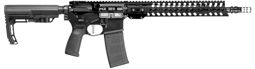 Picture of Patriot Ordnance Factory Minuteman 300 Blackout 30+1 13.75" Black Nitride Barrel/ Black Aluminum Receiver Picatinny Rail 02048
