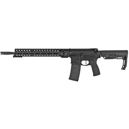 Picture of Patriot Ordnance Factory Minuteman, Semi-Auto, 223 Rem/556NATO, 16.5" Puritan Barrel, 1:8 Twist, Black, MFT Grip and Stock, 30Rd, 14.5" MLOK Renegade Rail, POF-USA 3.5lb Drop-in FLAT Trigger, Ambi Safety Selector and Charging Handle, 1 Mag 01644