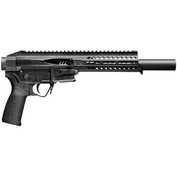 Picture of Patriot Ordnance Factory Rebel 22 LR 8" Barrel w/Faux Suppressor, Black Anodized Upper Receiver/Polymer Lower, 7" M-LOK Free-Float Handguard, QD Endcap, MFT Grips, Accepts 10/22 Magazines 01837