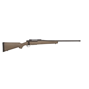 Picture of Mossberg Patriot, Predator, Bolt Action, 7mm PRC, 24" Fluted and Threaded Barrel, Spiral Fluted Bolt, Flat Dark Earth Finish, Synthetic Stock, 3rd, Adjustable Trigger, Picatinny Rail, Oversized Bolt Handle, Box Magazine 28170