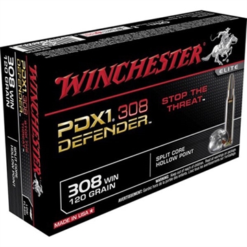 Picture of Winchester 308 WINCHESTER 120GR JACKETED HOLLOW POINT 20/BOX S308PDB