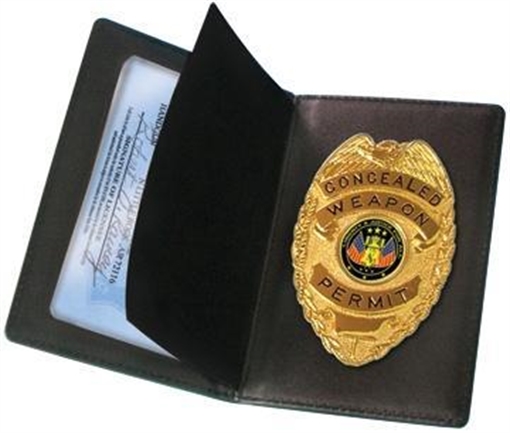 Picture of PeaceKeeper Concealed Carry Badge & Wallet CWPB