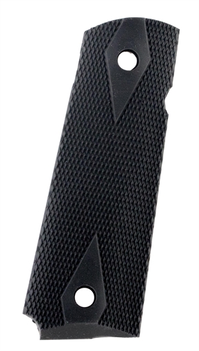 Picture of Pearce Grip Side Panel Grips Double Diamond Checkering Black Rubber for 1911 Government PG19112