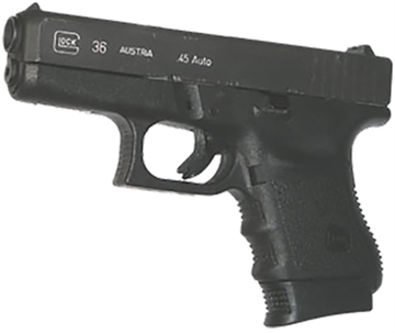 Picture of Pearce Grip Grip Extension made of Polymer with Black Finish for Glock 36 PG36