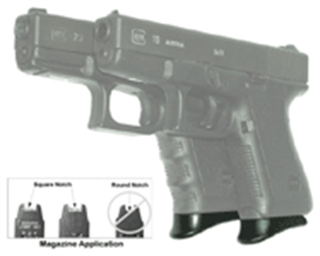 Picture of Pearce Grip Grip Extension Extended Compatible w/Glock Gen 3 17/18/19/22/23/24/25/31/32/34/35/37/38, Black Polymer PG19