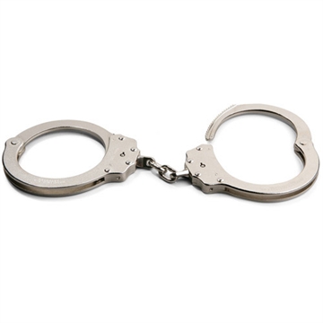 Picture of PEERLESS 702C OVERSIZE CHAIN LINK HANDCUFF NICKEL FINISH 4720