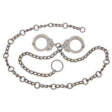 Picture of Peerless Handcuff Company Model 7003C 54'' Waist Chain w/ Handcuffs at Navel 4761
