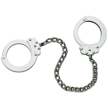 Picture of Peerless Handcuff Company Model 703C 15'' Leg Iron - Nickel Finish 4740