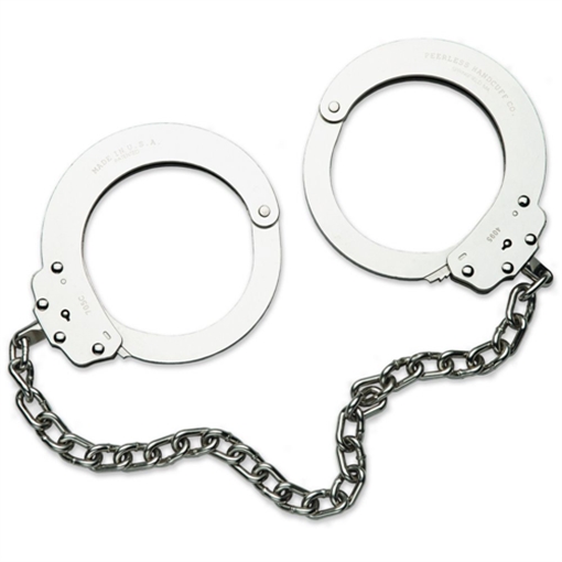 Picture of Peerless Handcuff Company Model 705C Oversize Leg Iron - Nickel Finish 4750