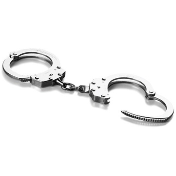 Picture of PEERLESS HANDCUFFS CHAIN LINK NICKEL FINISH MODEL 700C 4710