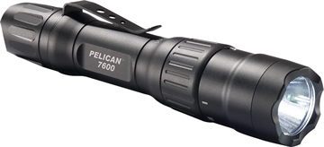 Picture of Pelican Tactical Flashlight Black Anodized 37/479/944 Lumens White/Red/Green LED 7600