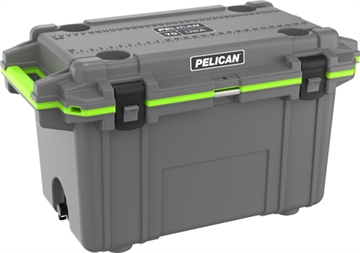 Picture of PELICAN COOLER IM 70 QUART ELITE DARK GRAY/GREEN TRIM 70Q-1-DKGRYEGRN