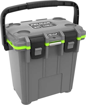 Picture of PELICAN COOLERS IM 20 QUART ELITE DKGRAY/GREEN LEG CUT OUT 20Q1DKGYEGRN 20Q-1-DKGRYEGRN