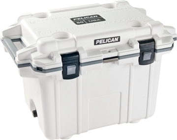 Picture of PELICAN COOLERS IM 50 QUART ELITE WHITE/GRAY 50Q-1-WHTGRY