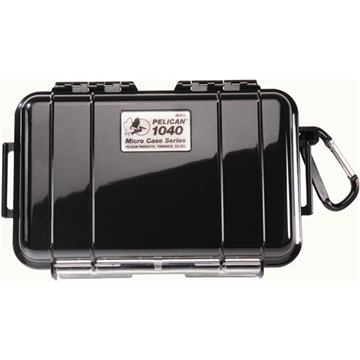 Picture of Pelican  Micro Case Black/Clear Polycarbonate 7.50" Long  1040-025-100