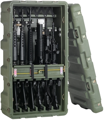 Picture of Pelican Products 472-M4-M16-6 Mobile Armory Rifle Case 472-M4-M16-6-BLK