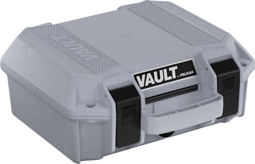 Picture of PELICAN VAULT SMALL PISTOL CASE W/ FOAM GHOST GRAY VCV100-0000-GRY