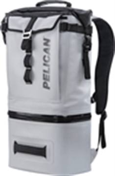 Picture of PELICAN SOFT COOLER BACKPACK COMPRESSION MOLDED GREY SOFTCBKPKLGRY SOFT-CBKPK-LGRY