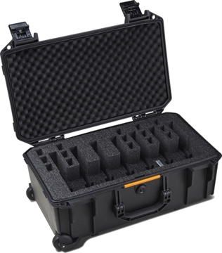 Picture of Pelican Vault, V525PF5, Pistol Case, Black, Plastic, Holds 7 Pistols VCV525-0061-BLK VCV525-0060-BLK