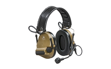 Picture of 3M/Peltor ComTac VI Defender, Electronic Earmuff, Matte Finish, Coyote Brown, NIB (Natural Interaction Behavior) Wireless Technology, Includes Boom Microphone MT20H682FB-09NCYS
