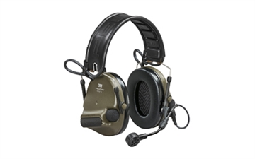 Picture of 3M/Peltor ComTac VI Defender, Electronic Earmuff, Matte Finish, Olive Drab Green, NIB (Natural Interaction Behavior) Wireless Technology, Includes Boom Microphone MT20H682FB-09NGNS