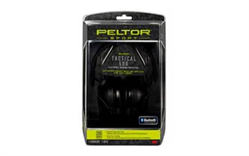 Picture of 3M/Peltor Sport Tactical 500, Shooting Earmuff, NRR 26 DB, Matte Finish, Black, Bluetooth Connectivity TAC500-NS-8