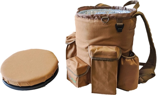 Picture of PEREGRINE OUTDOORS VENTURE BUCKET PCK W/SEAT CLASSIC BRWN PFGVBP3BRN