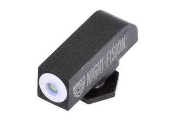 Picture of Night Fision Tritium Front Sight for Glock Green/Tritium White Outline Glock 17/17L/19/22 GLK000001WGX