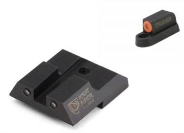 Picture of Night Fision Tritium Night Sights For CZ-USA Green Tritium Orange Outline Front Sight-Green Tritium Black Outline Rear Sight CZ P-07/P-09 CZU076003OGZG