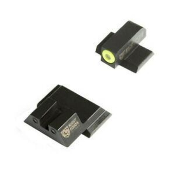 Picture of Night Fision Tritium Night Sights for Smith & Wesson Green Tritium Yellow Outline Front Sight-Green Tritium Black Outline Rear Sight M&P/M&P M2.0 SAW201003YGZ