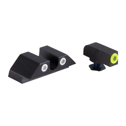 Picture of Night Fision GLOCK 17/19/33/46 YELLOW FRONT & CLEAR U NOTCH REAR GLK-001-007-YGW