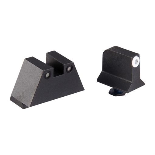 Picture of Night Fision SUPP HEIGHT G17/19 WHITE FRONT & BLACK SQUARE NOTCH REAR GLK-004-003-WGZG