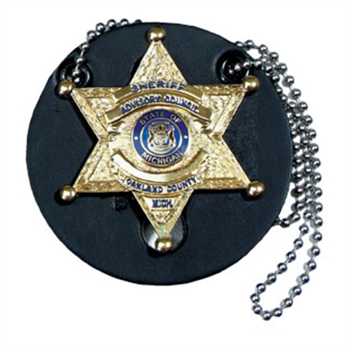 Picture of Perfect Fit Round Universal Badge Holder w/ Chain 700-R