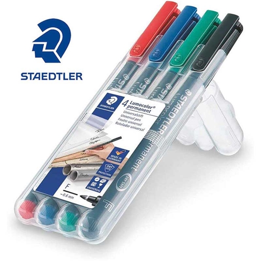Picture of STAEDTLER Permanent Uni Fine 4pk AC WP4 4007817310809