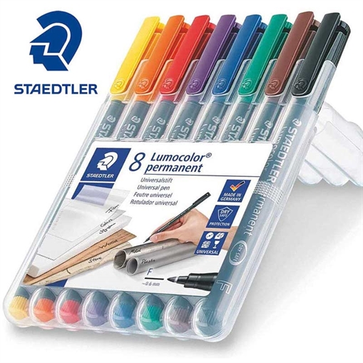 Picture of STAEDTLER Permanent Uni Fine 8pk AC WP8 4007817323694