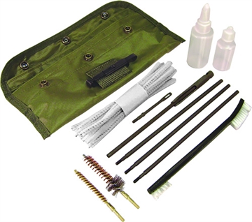 Picture of PSP GI-Style Cleaning Kit AR15 & M16/Green Nylon Pouch Case ARGCK