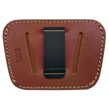 Picture of Personal Security Products Homeland Concealment Belt Slide Holster with Removable Clip M/L Brown Ambi HL035BRN