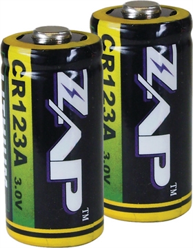 Picture of PSP ZAP CR123A BATTERIES LITHIUM 2-PACK CR123A-2