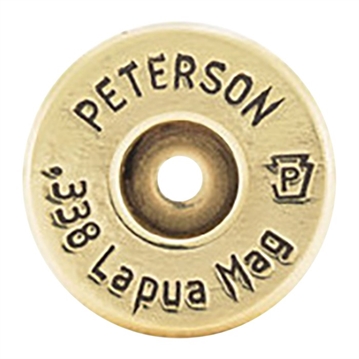 Picture of Peterson Cartridge PETERSON BRASS 338 LAPUA 250BX 40005-I